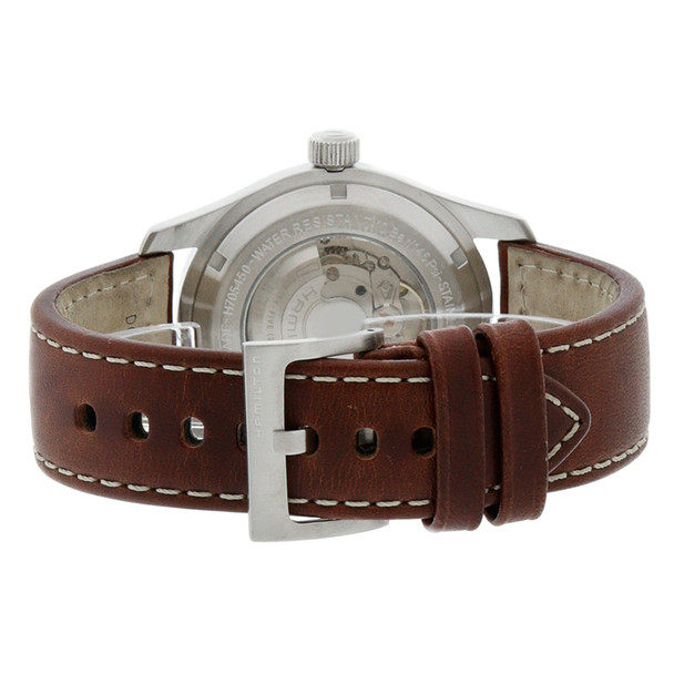 Hamilton Khaki Field Men's Brown Strap Swiss Automatic Watch - H70555533