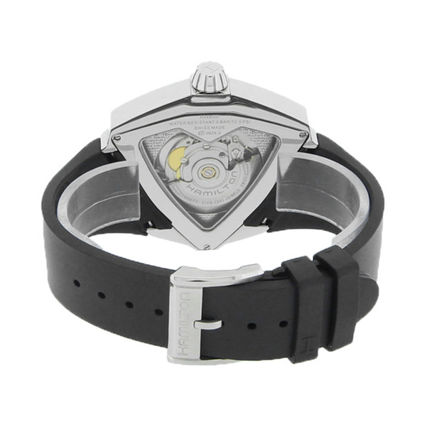 Hamilton XXL Ventura Men's Black Rubber Swiss Automatic Watch - H24655331