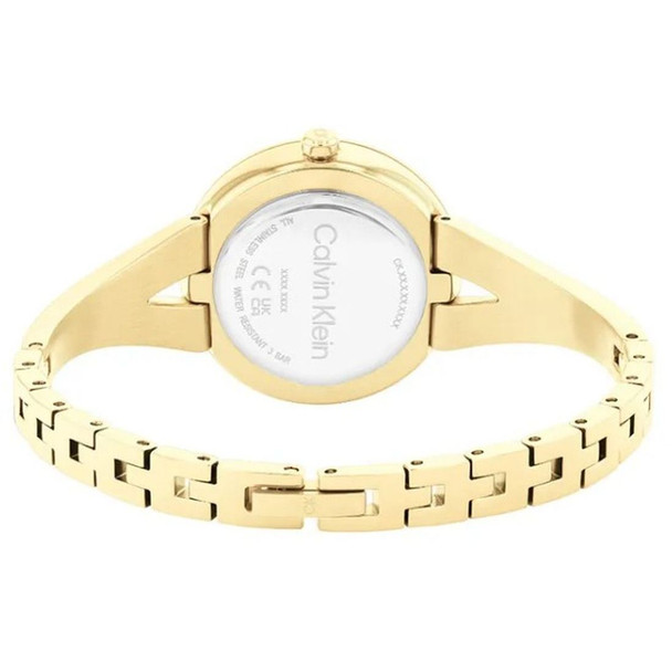 Calvin Klein Joyful Women's Quartz Pink Dial Gold-Tone Watch 25100027