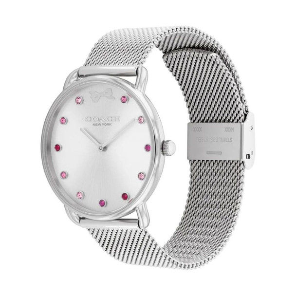 Coach Elliot Women's Silver Sunray Dial Quartz Watch 14000123