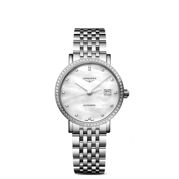 Longines Elegant Collection Women's White MOP Dial Automatic Watch L4.310.0.80.6