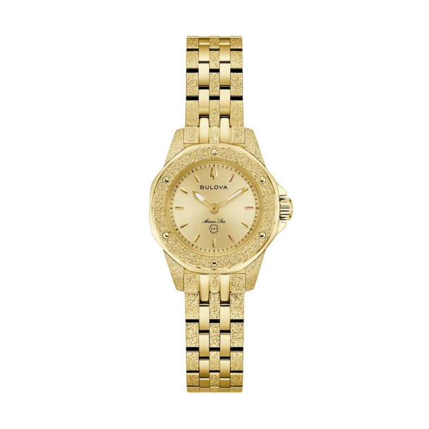 Bulova Marine Star Women's Champagne Dial Quartz Watch 97L192
