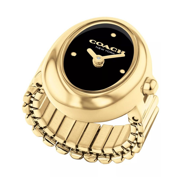 Coach Sammy Women's Black Dial Quartz Ring Watch 14504623