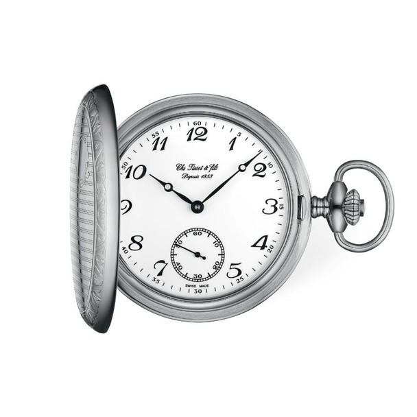 Tissot Savonnette White Dial Mechanical Pocket Watch T83.6.402.12