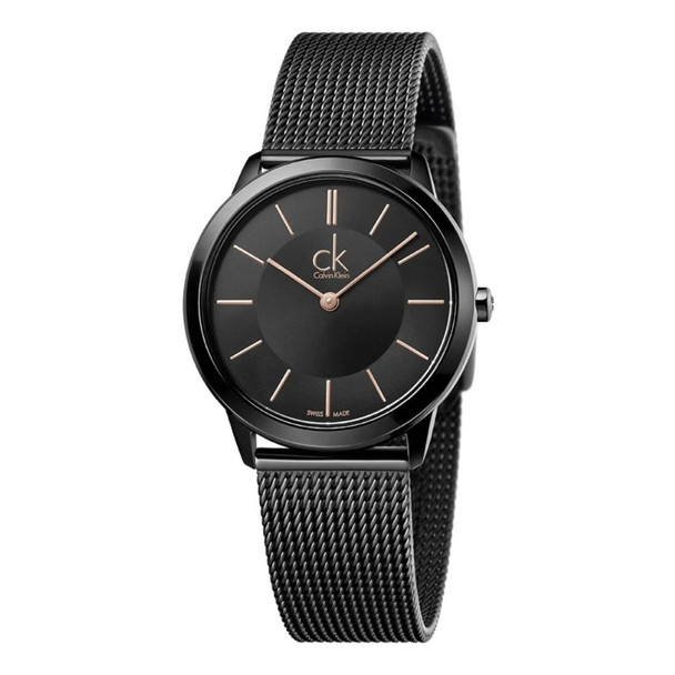 Calvin Klein Minimal Women's Black Dial Quartz Watch K3M22421