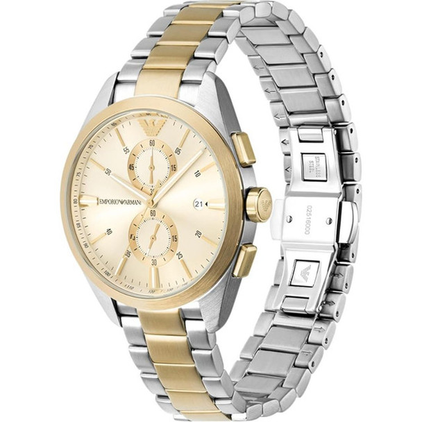 Emporio Armani Claudio Men's Beige Dial Quartz Watch AR11605