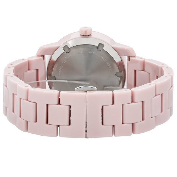 Movado Bold Women's Pink Dial Ceramic Swiss Quartz Watch 3600804