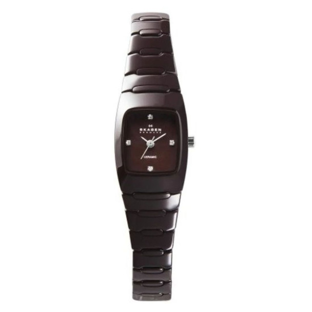 Skagen Ceramic Women's Brown Dial Quartz Watch 814XSDXDC1