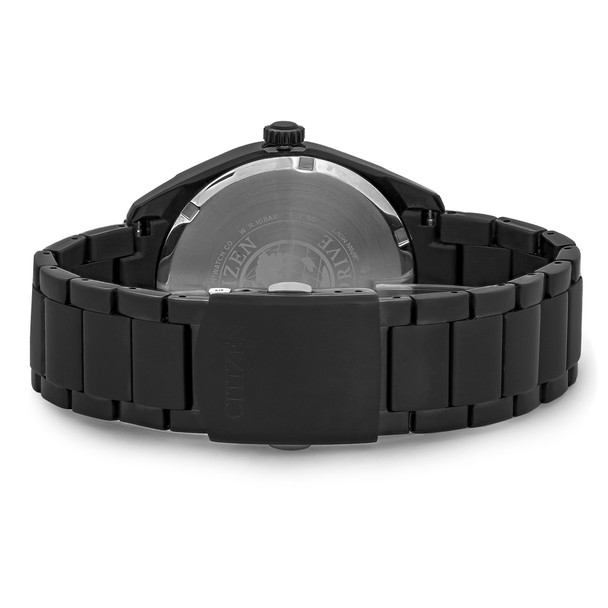 Citizen Eco-Drive Men's Day/Date Black PVD Dress Watch AO9025-56E