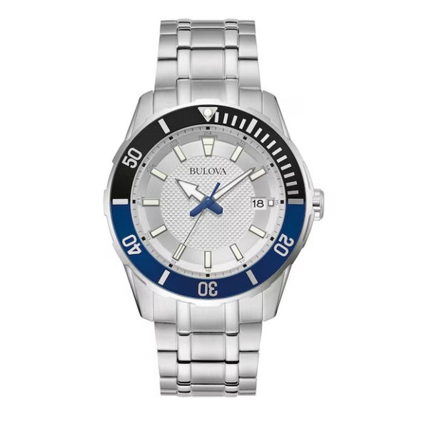 Bulova 42mm Stainless Steel Bracelet Men's Quartz Watch 98B441