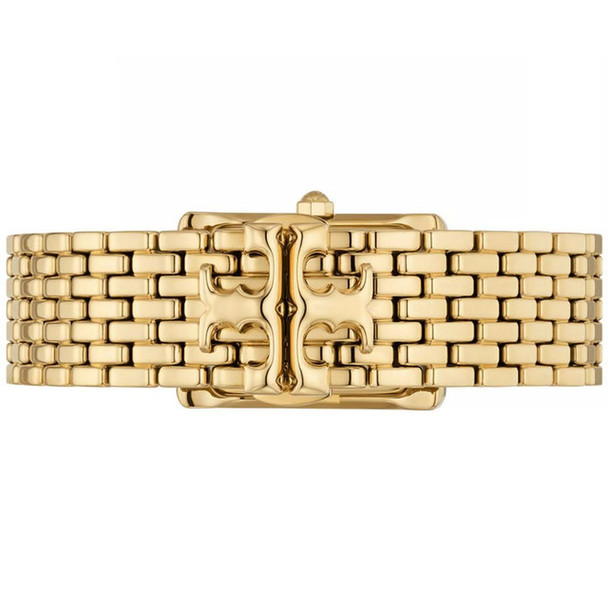 Tory Burch The Eleanor Women's Glossy MOP Dial Gold-Tone Quartz Watch TBW1073