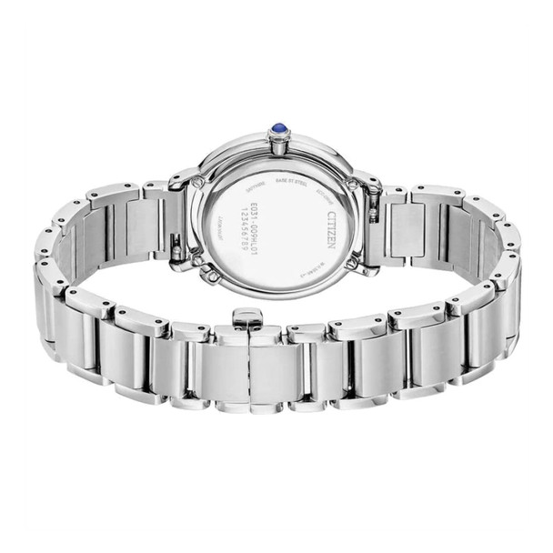 Citizen L Arcly Red Dial Women's Stainless Steel Quartz Watch EM1091-67X
