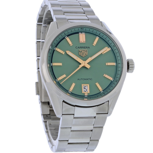 Tag Heuer Carrera Men's Green Dial Swiss Automatic Watch WBN2312.BA0001