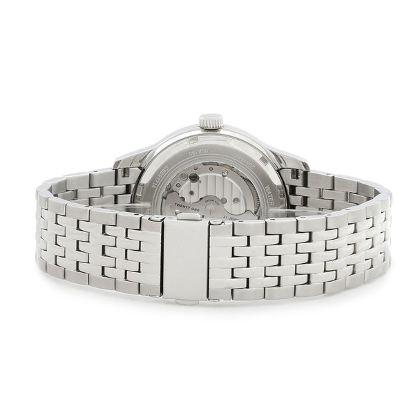 Bulova Automatic Men's 21 Jewels Stainless Steel Charcoal Dial Watch - 96A190