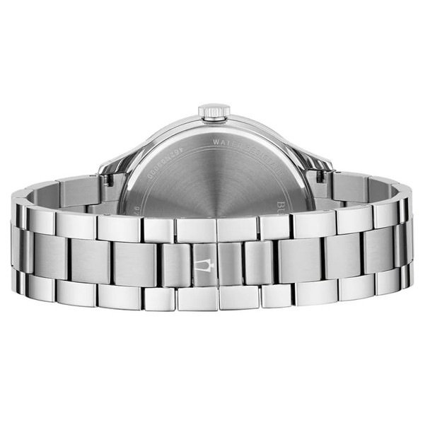 Bulova Men's Silver Dial Stainless Steel Quartz Watch 96B451