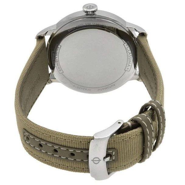 Baume Mercier Classima Men's Automatic Grey Dial Fabric Watch M0A10695