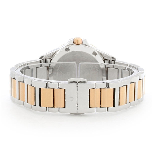 Bulova Marine Star Women's Diamond Two Tone Quartz Watch 98R234