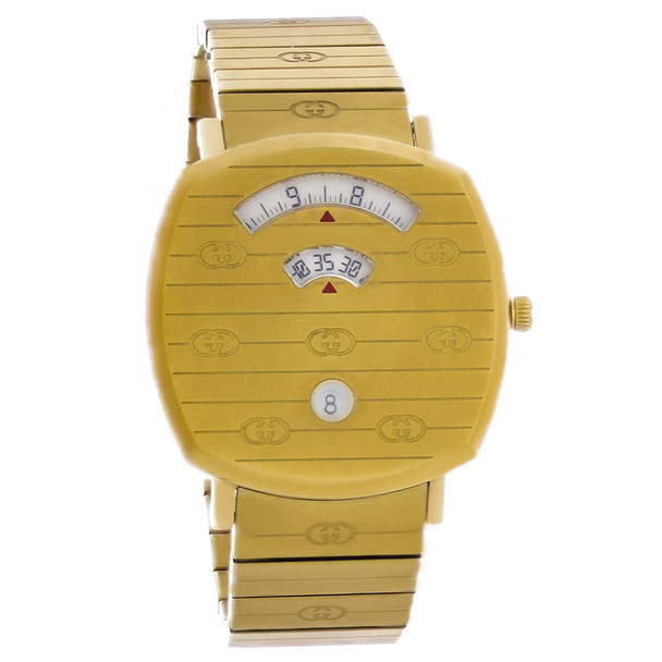 Gucci Grip Unisex Gold Tone PVD Stainless Steel Quartz Watch YA157409