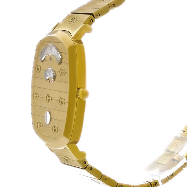 Gucci Grip Unisex Gold Tone PVD Stainless Steel Quartz Watch YA157409
