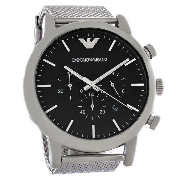 Emporio Armani Classic Stainless Steel Chronograph Men's Quartz Watch AR1808