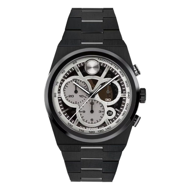 Movado Men's BOLD Quest Chronograph Black Dial Quartz Watch 3601184