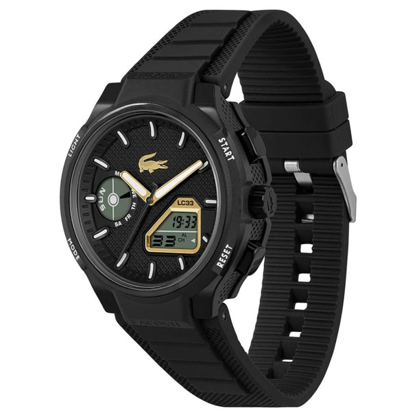 Lacoste Men's LC33 Chronograph Black Dial Quartz Watch 2011435