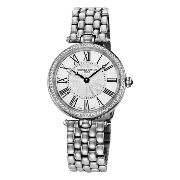 Frederique Constant Women's Art Deco MOP Diamond Quartz Watch FC-200MPW2ARD6B
