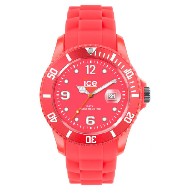 Ice-Watch Unisex Ice-Flashy Red Dial Quartz Watch SS.NRD.S.S.12