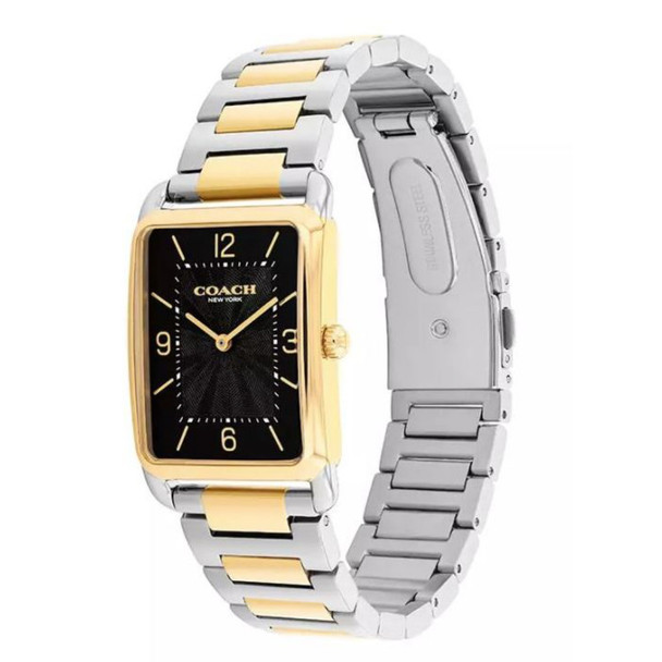 Coach Elliot Unisex Two-Tone Black Dial Quartz Watch 14400050