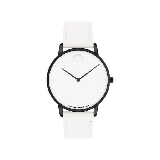 Movado Men's Face White Dial Quartz Watch 3640143