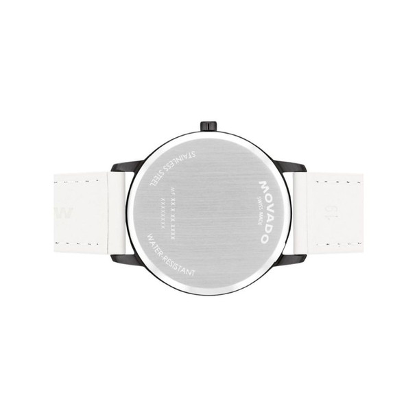 Movado Men's Face White Dial Quartz Watch 3640143