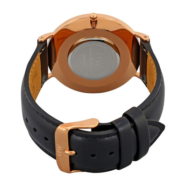 Daniel Wellington Classic Sheffield Men's Quartz Black Leather Watch DW00100127