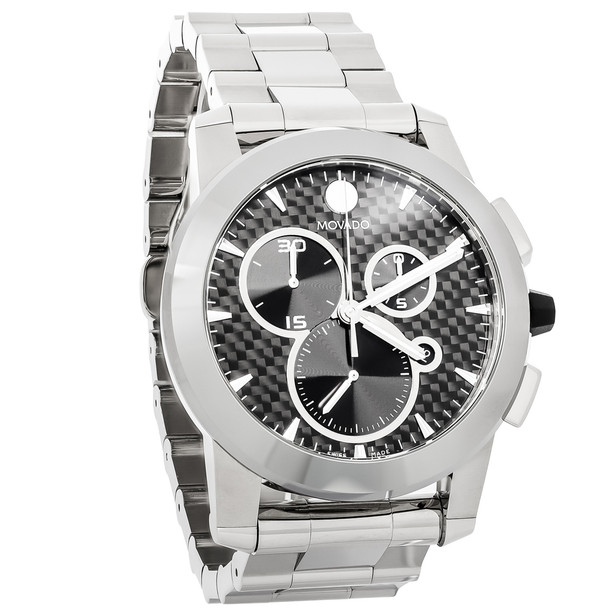 Movado Vizio Men's Stainless Steel Swiss Quartz Chronograph Watch 0606551