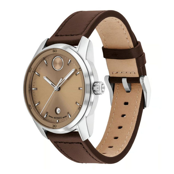 Movado Men's Bold Verso Clay Dial Quartz Watch 3601206