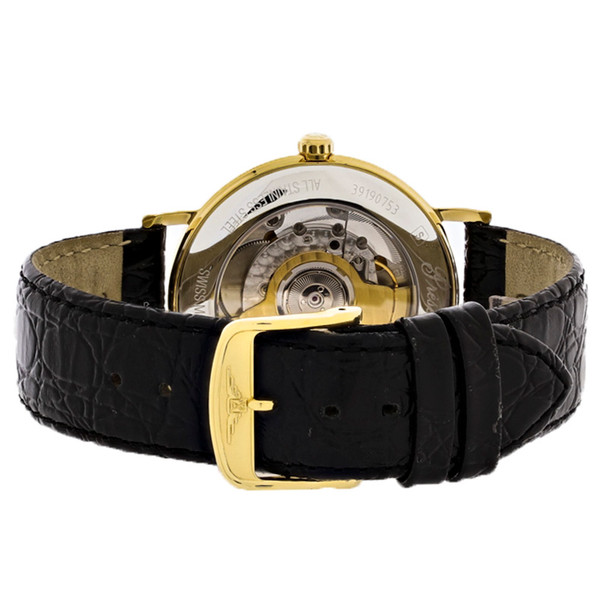 Longines Presence Men's Black Leather Swiss Automatic Watch L4.921.2.11.2