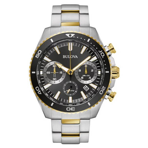 Bulova Men's Classic Chronograph Blue Dial Quartz Watch 98B414