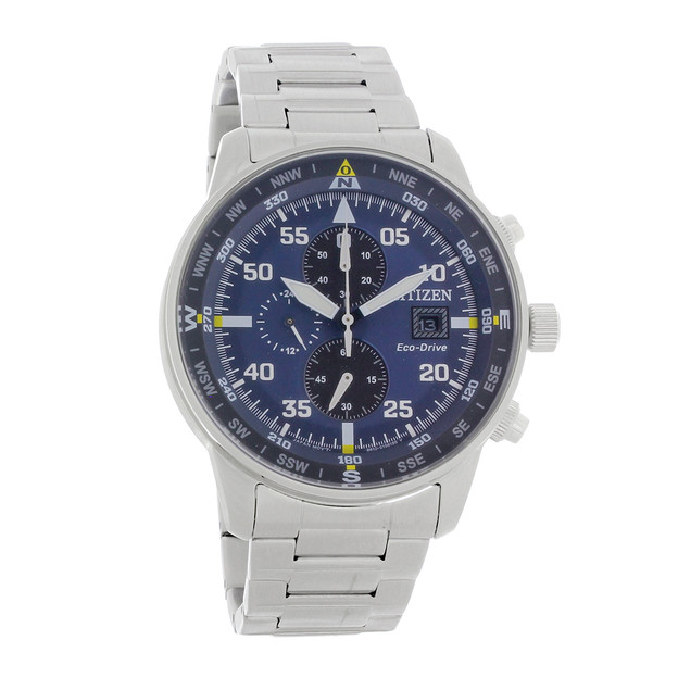 Citizen Eco Drive Brycen Mens Chronograph Stainless Steel Watch CA0690-53L