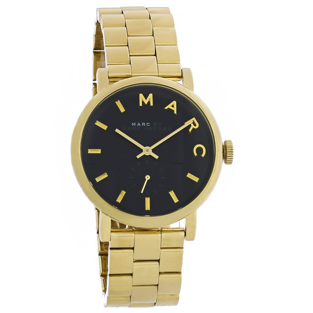 Marc Jacobs  Baker Ladies Gold Plated Stainless Quartz Watch MBM3355