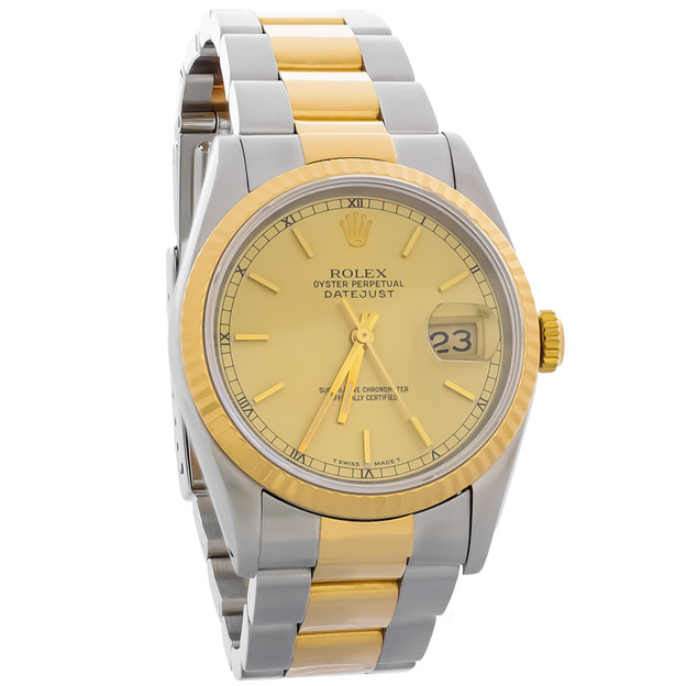 Rolex Datejust 1994 Reloj Automático Suizo Oyster Perpetual De 18K Para Hombre 16233