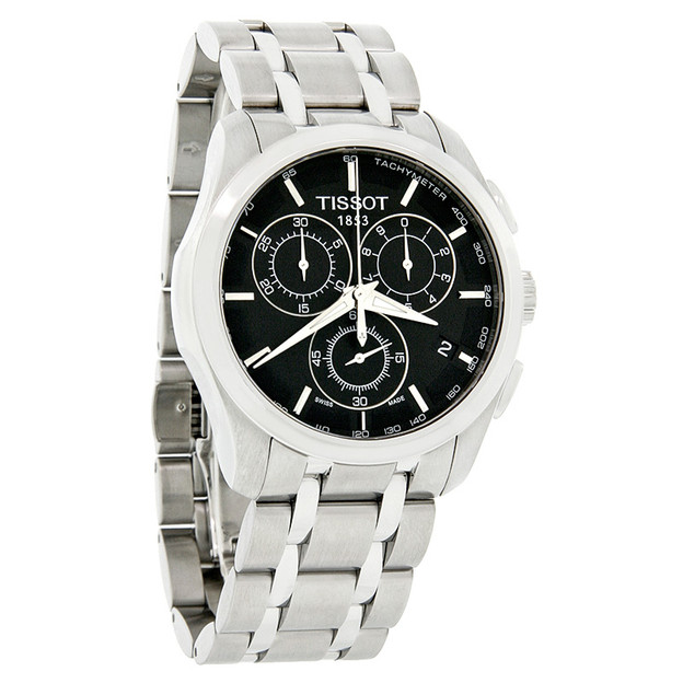 Tissot Couturier Mens Black Dial Swiss Chronograph Watch T035.617.11.051.00
