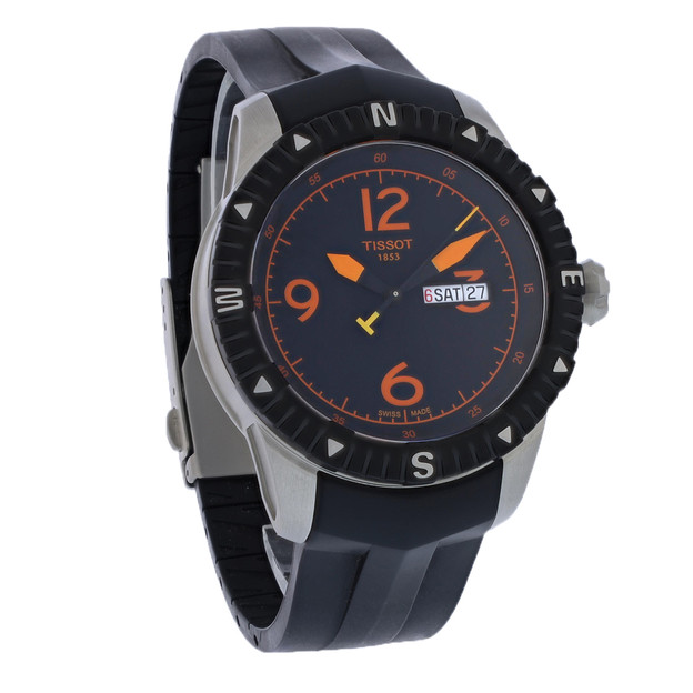 Tissot T-Navigator Relógio Masculino Inoxidável Com Mostrador Preto T062.430.17.057.01