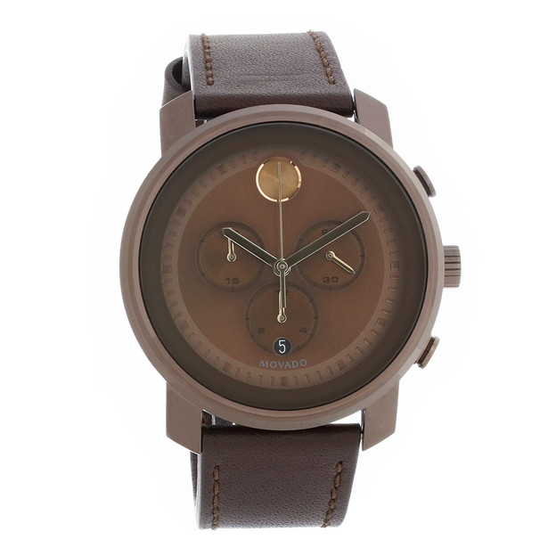 Movado Bold Series Men's Chronograph Brown PVD Steel Quartz Watch 3600420