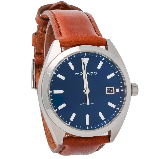 Movado Heritage Blue Dial Men's Stainless Steel Quartz Watch 3650057