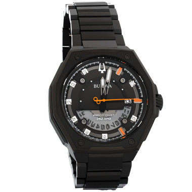 Bulova Precisionist X Men's Black ION PVD Stainless Diamond Quartz