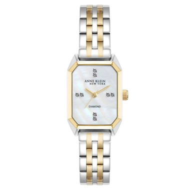 Anne Klein New York Two Tone Diamond Octagon Women's Watch 12