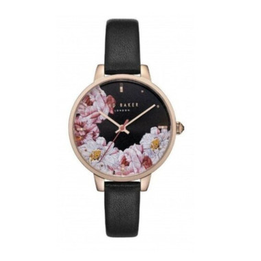 Ted Baker Black and Pink Floral Women\'s Watch womens ted baker watch 3 straps euc | Mercari main image 4