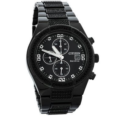 Citizen Eco Drive Men's Stainless Steel Crystal Chronograph Watch