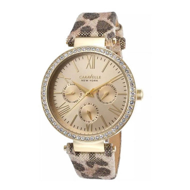 Caravelle New York Women\'s Watch with Brown and Gold Design Caravelle Women main image 4