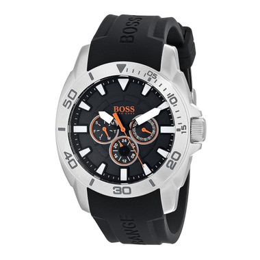 Hugo Boss Hugo Boss Orange Men's Quartz Black Silicone Watch
