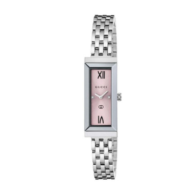 Gucci G-Frame Women's Pink Dial Quartz Watch YA127516 - Inventory